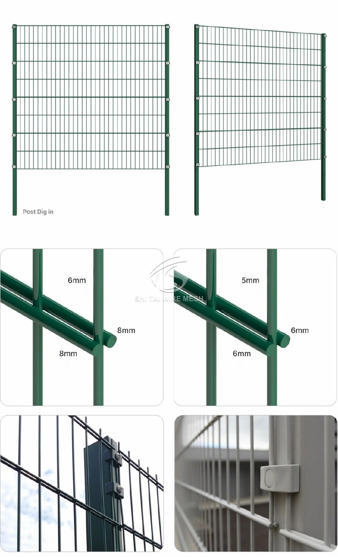 868 Double Wire Fence